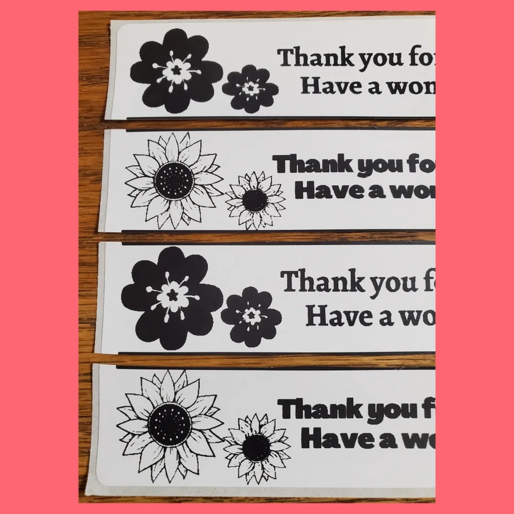 Business Labels | Thank You Stickers | Flowers | Sunflowers |